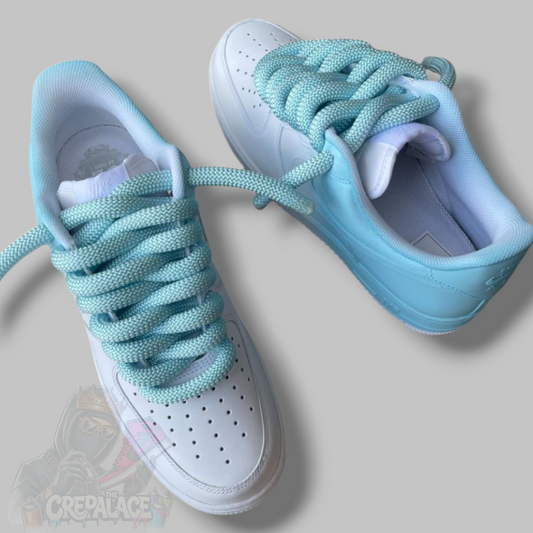 Custom Air Force 1 'Faded Blue Rope Laces'