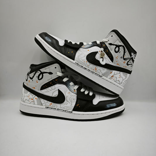 Custom Jordan 1 Mid 'Snake Whisperer'