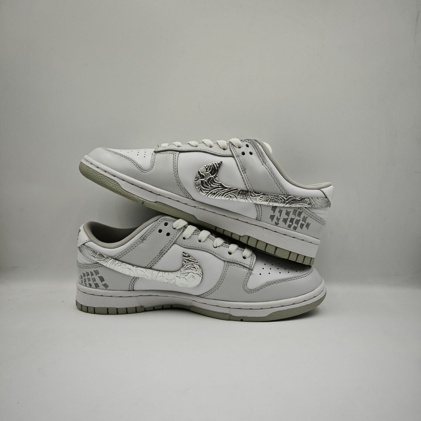 Custom Dunk Low 'Silver Dragon'