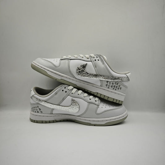 Custom Dunk Low 'Silver Dragon'
