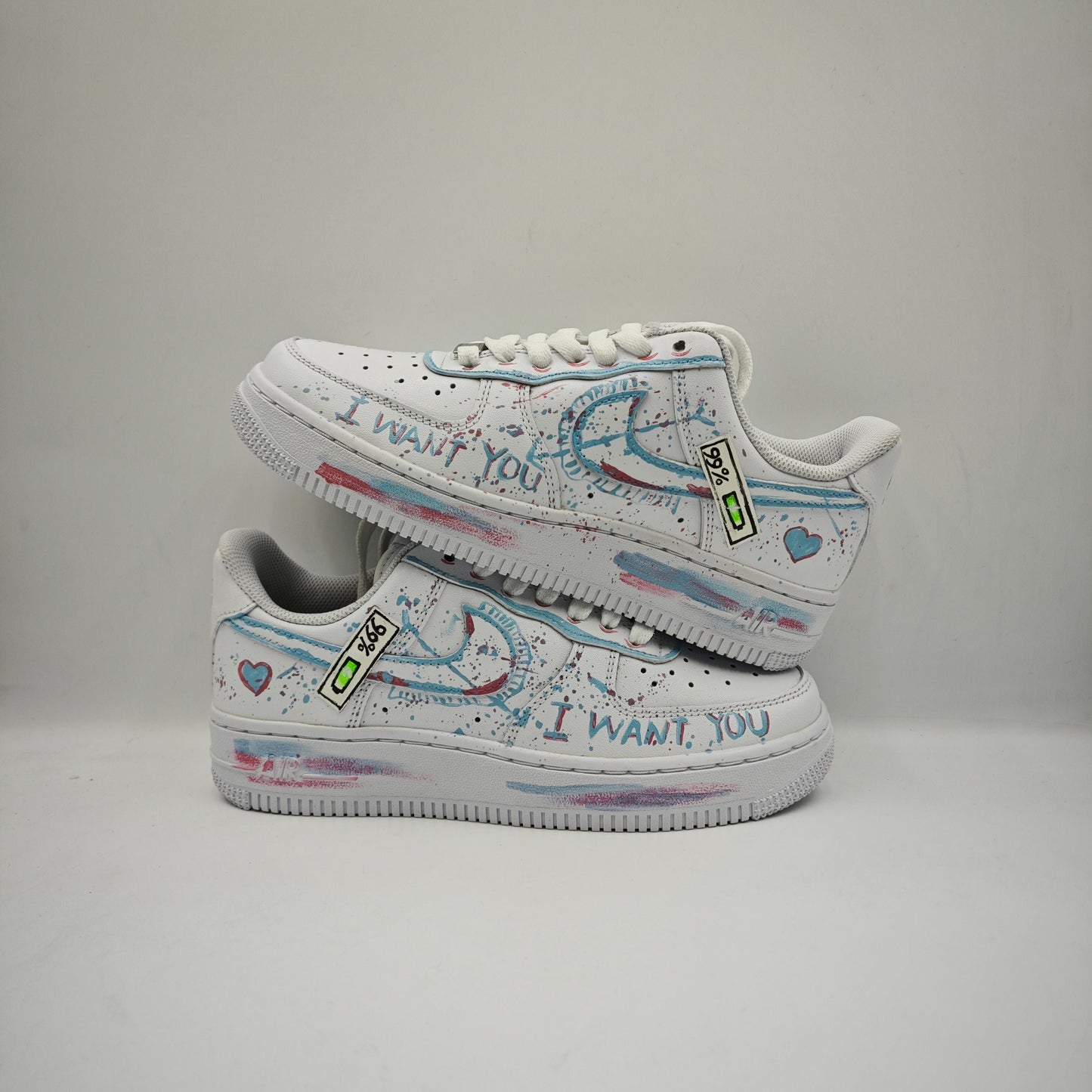 Custom Air Force 1 'Couple Blue'