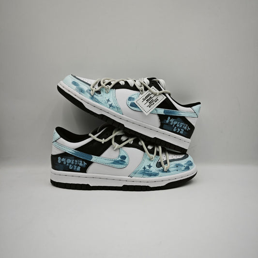 Custom Dunk Low 'Aqua Night'