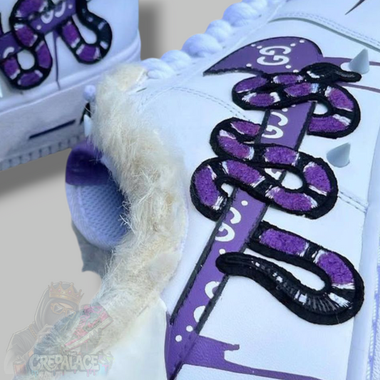 Custom Air Force 1 'Violet Slime'