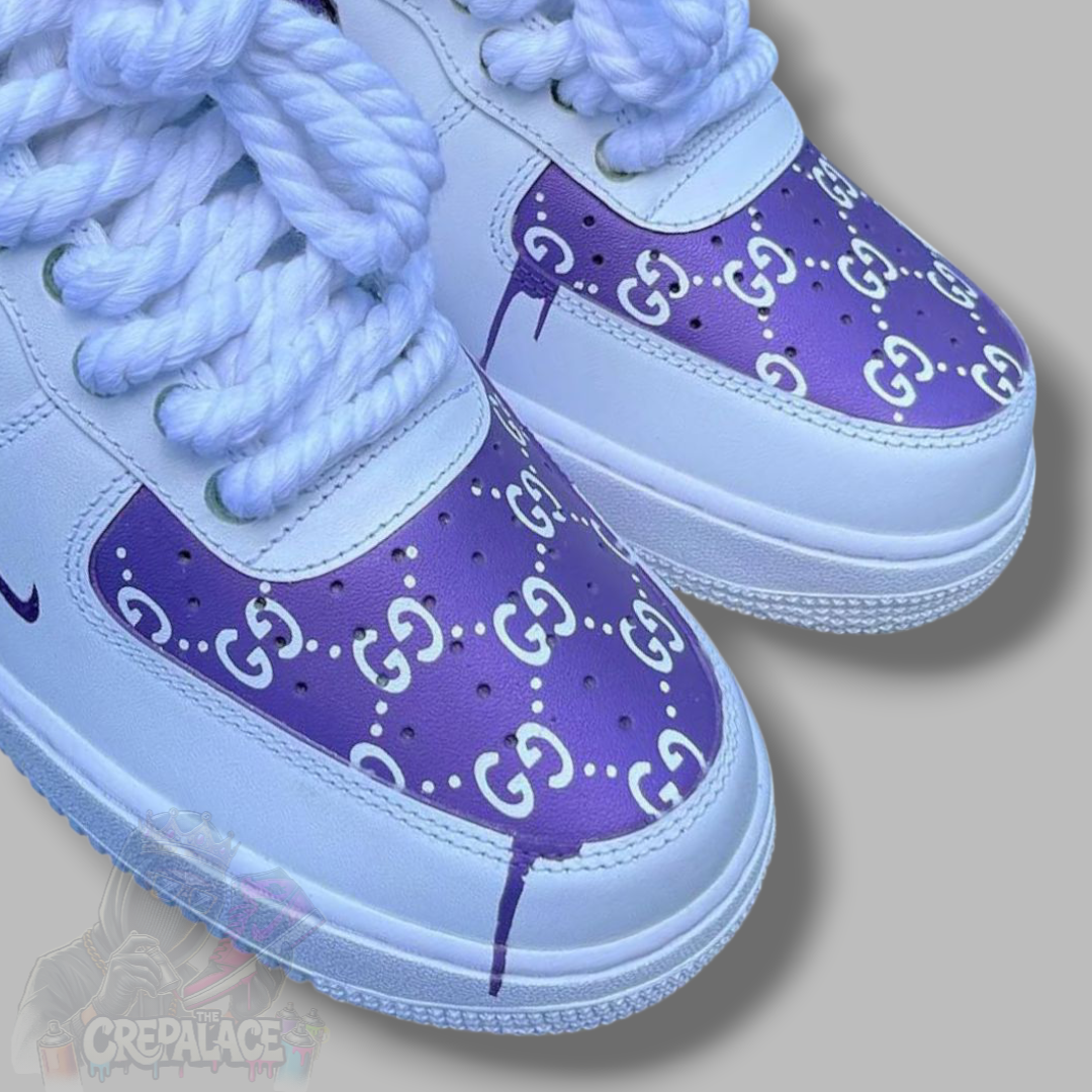 Custom Air Force 1 'Violet Slime'