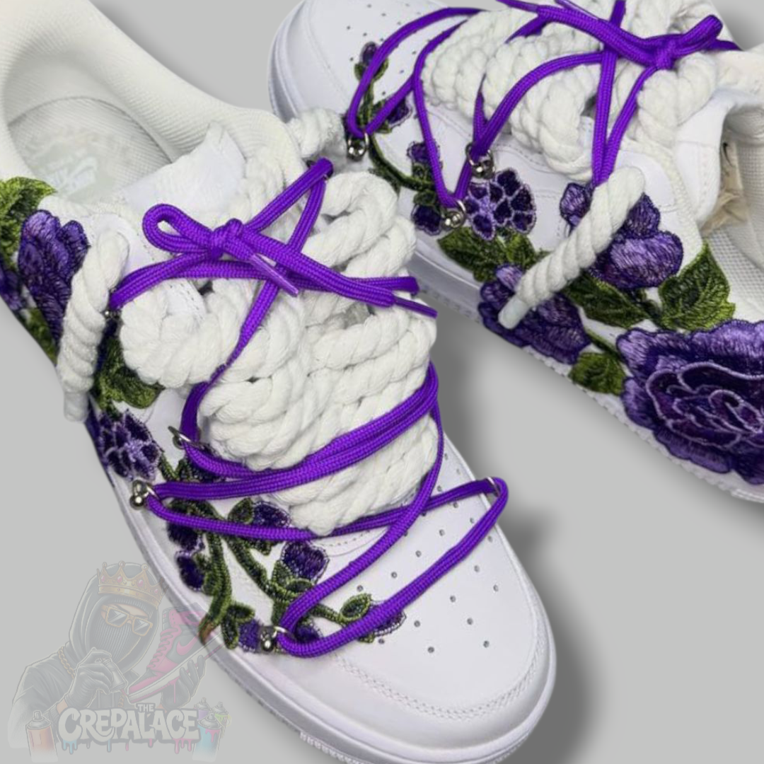 Custom Air Force 1 'Purple Floral'