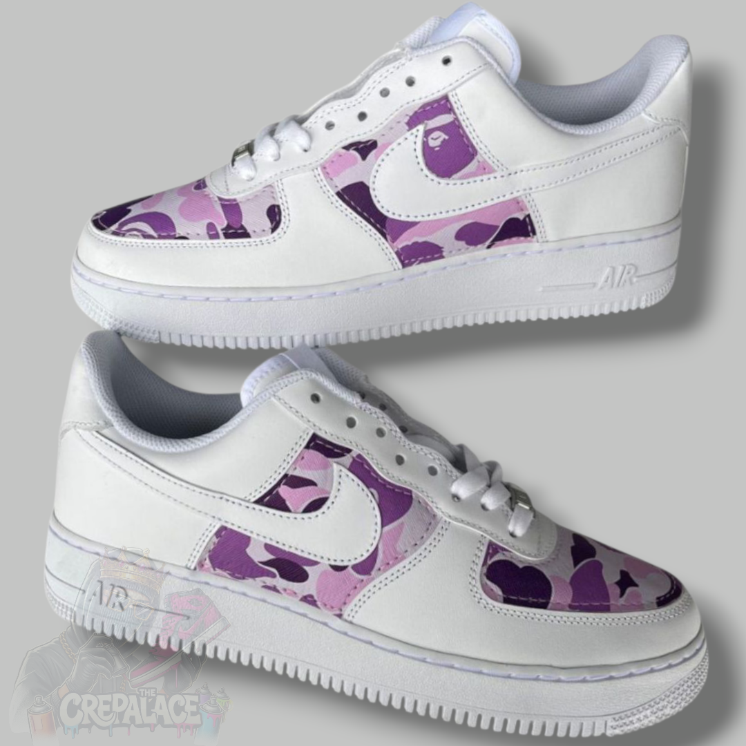 Custom Air Force 1 'Purple Camo