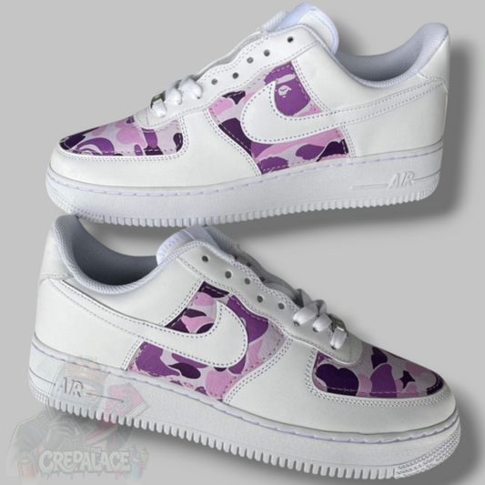 Custom Air Force 1 'Purple Camo