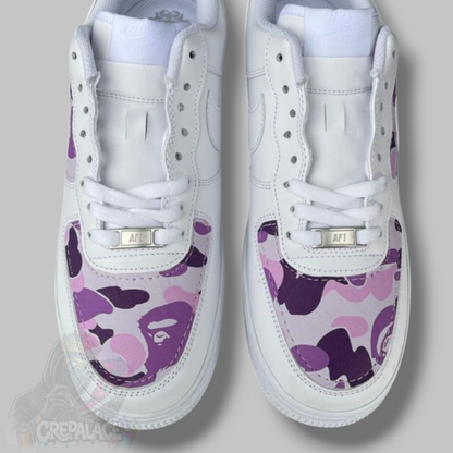 Custom Air Force 1 'Purple Camo