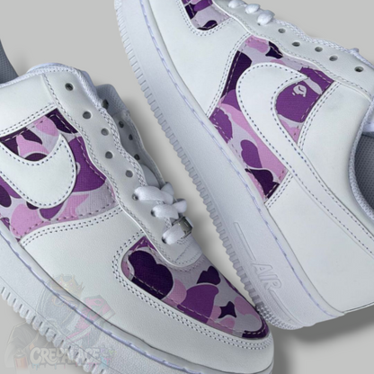 Custom Air Force 1 'Purple Camo