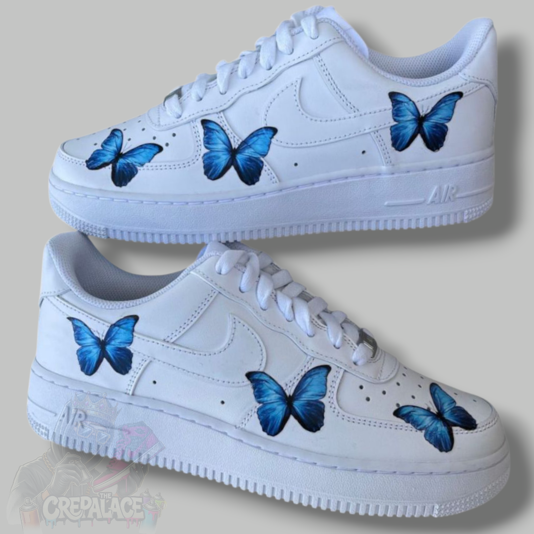 Custom Air Force 1 'Blue Butterfly'