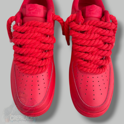Custom Air Force 1 'Red Rope Laces'