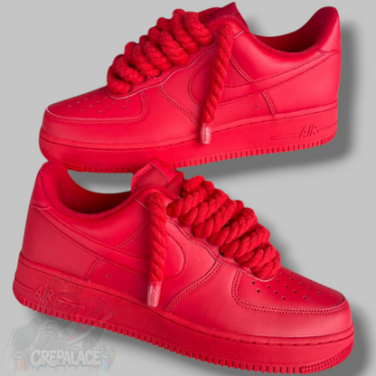 Custom Air Force 1 'Red Rope Laces'