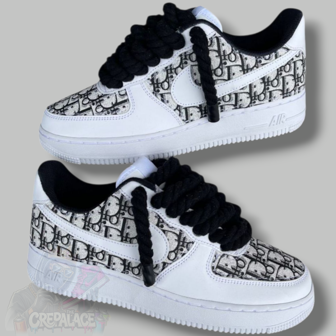 Custom Air Force 1 'CD Leather (Rope Laces)'