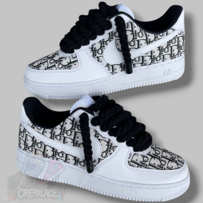 Custom Air Force 1 'CD Leather (Rope Laces)'