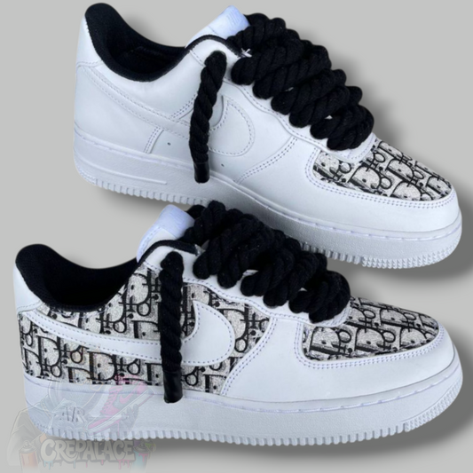 Custom Air Force 1 'CD Leather (Rope Laces)'