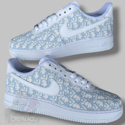 Custom Air Force 1 'CD Full Baby Blue'