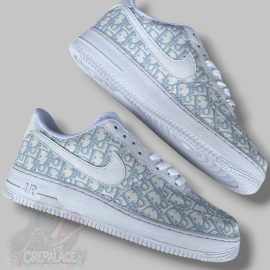 Custom Air Force 1 'CD Full Baby Blue'