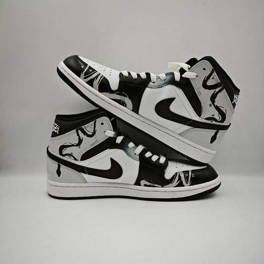 Custom Jordan 1 Mid 'Snake Whisperer'