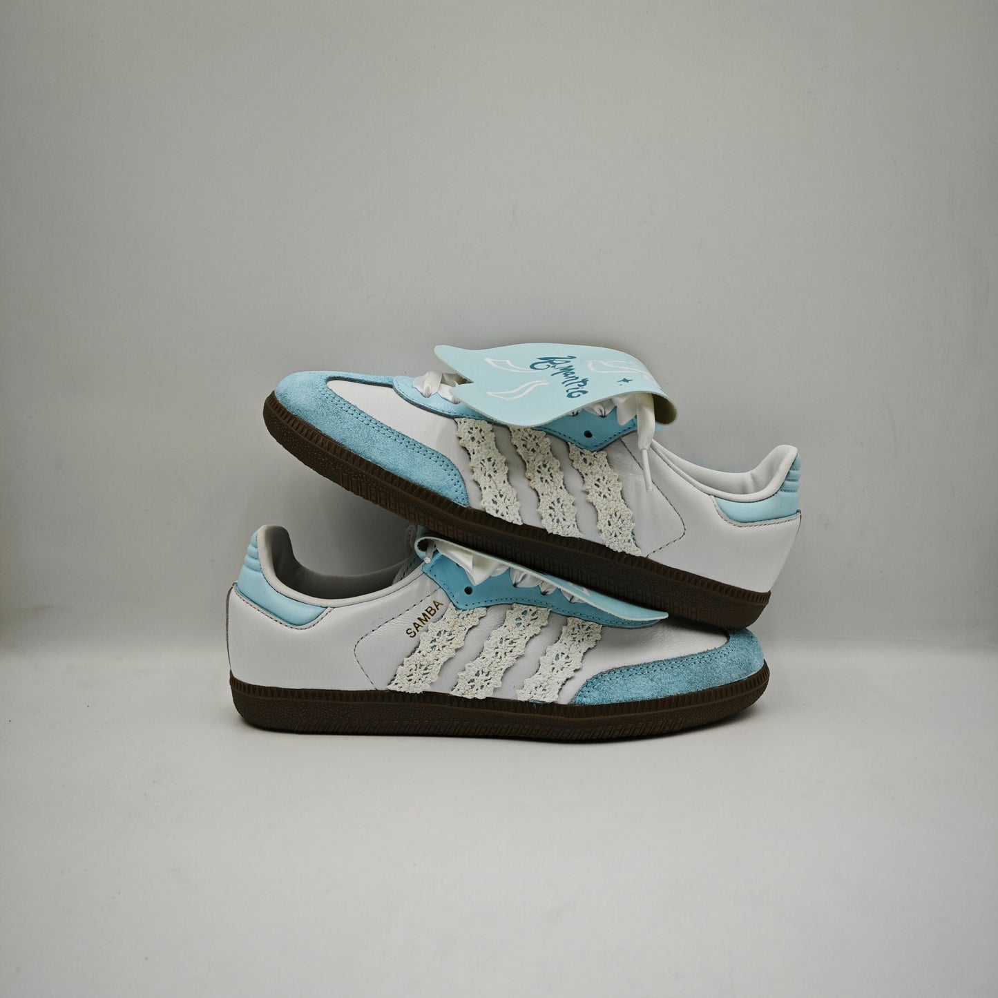 Custom Adidas Samba 'Blue Wind'