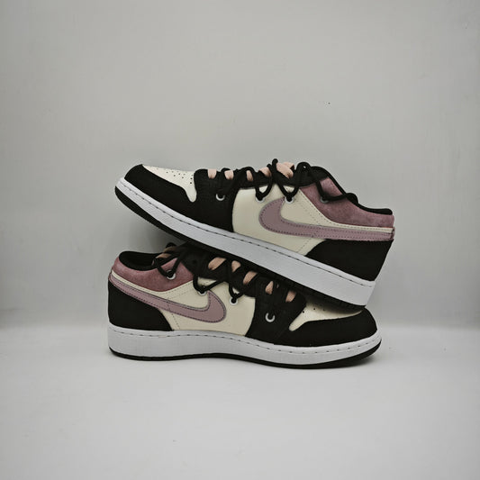 Custom Jordan 1 Low 'Black Pink Strawberry'