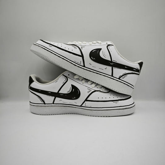 Custom Court Vision Low 'Black Hole'