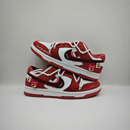 Custom Dunk Low 'Strawberry Party'