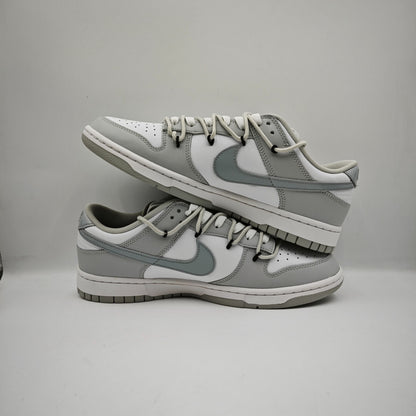 Custom Dunk Low 'White and Grey'
