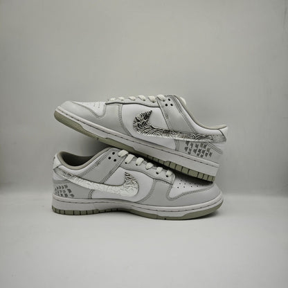 Custom Dunk Low 'Silver Dragon'