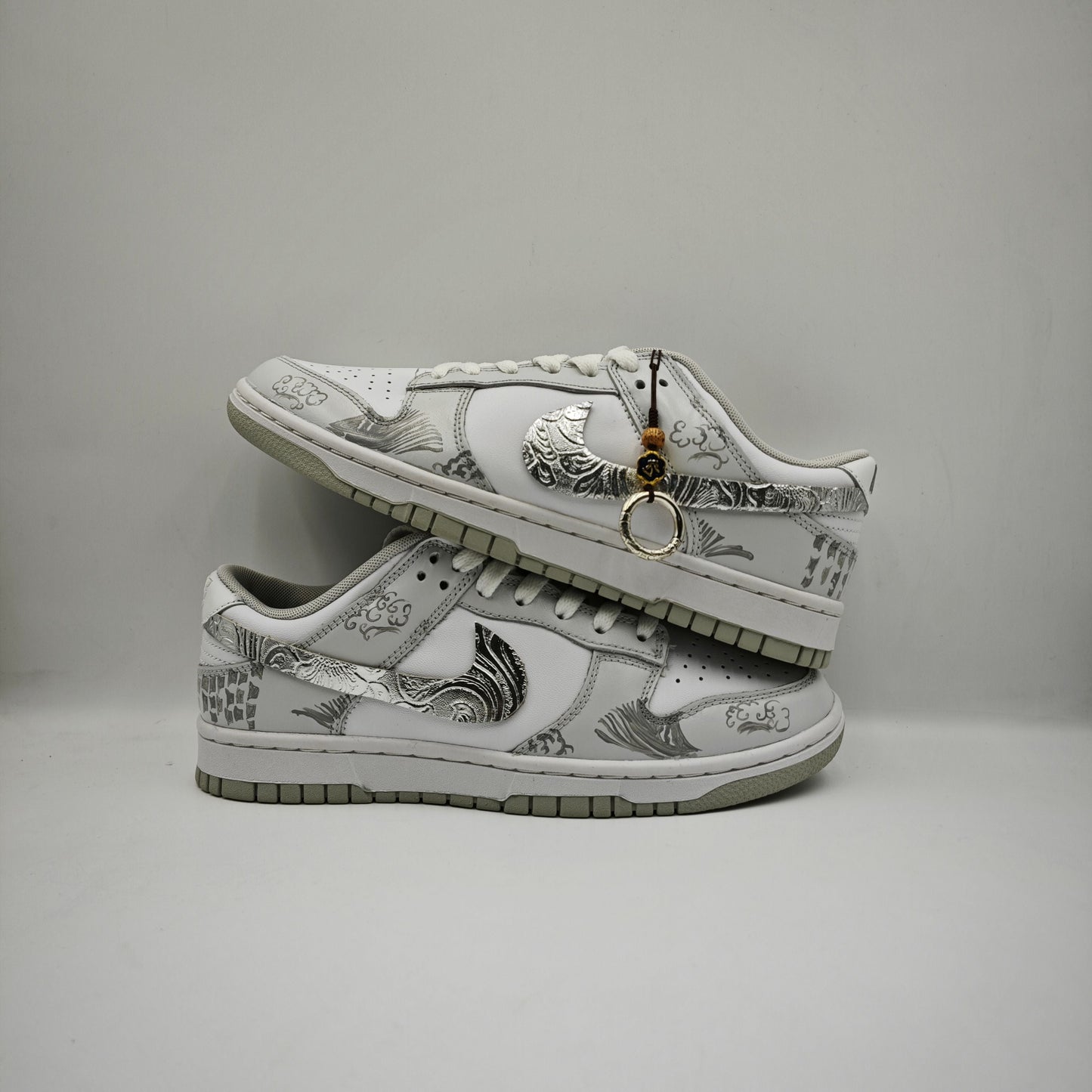 Custom Dunk Low 'Silver Dragon'