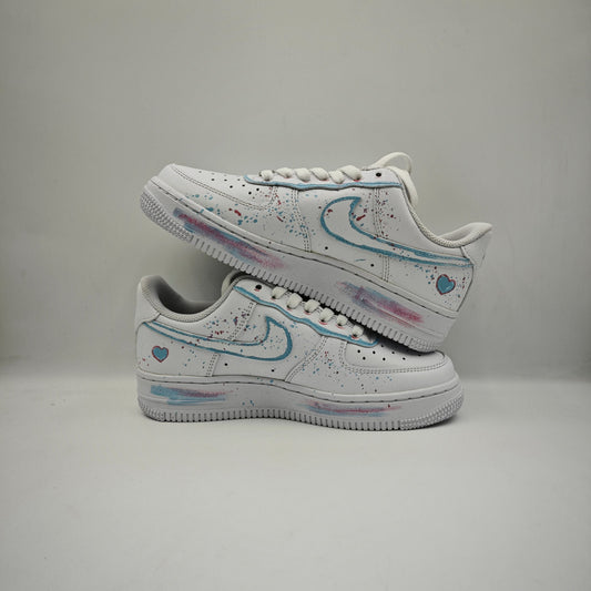 Custom Air Force 1 'Couple Blue'
