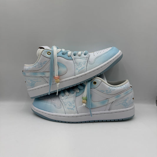 Custom Jordan 1 Low 'Snow Dragon'