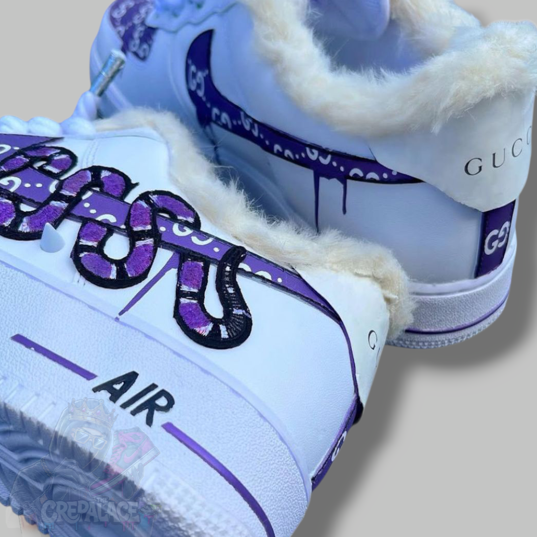Custom Air Force 1 'Violet Slime'