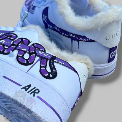 Custom Air Force 1 'Violet Slime'