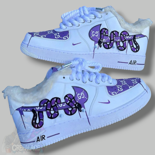Custom Air Force 1 'Violet Slime'