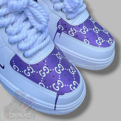 Custom Air Force 1 'Violet Slime'