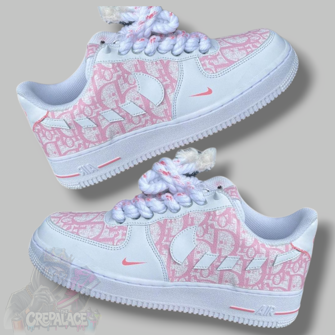Custom Air Force 1 'CD Pink Yeti'