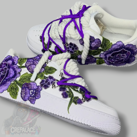 Custom Air Force 1 'Purple Floral'