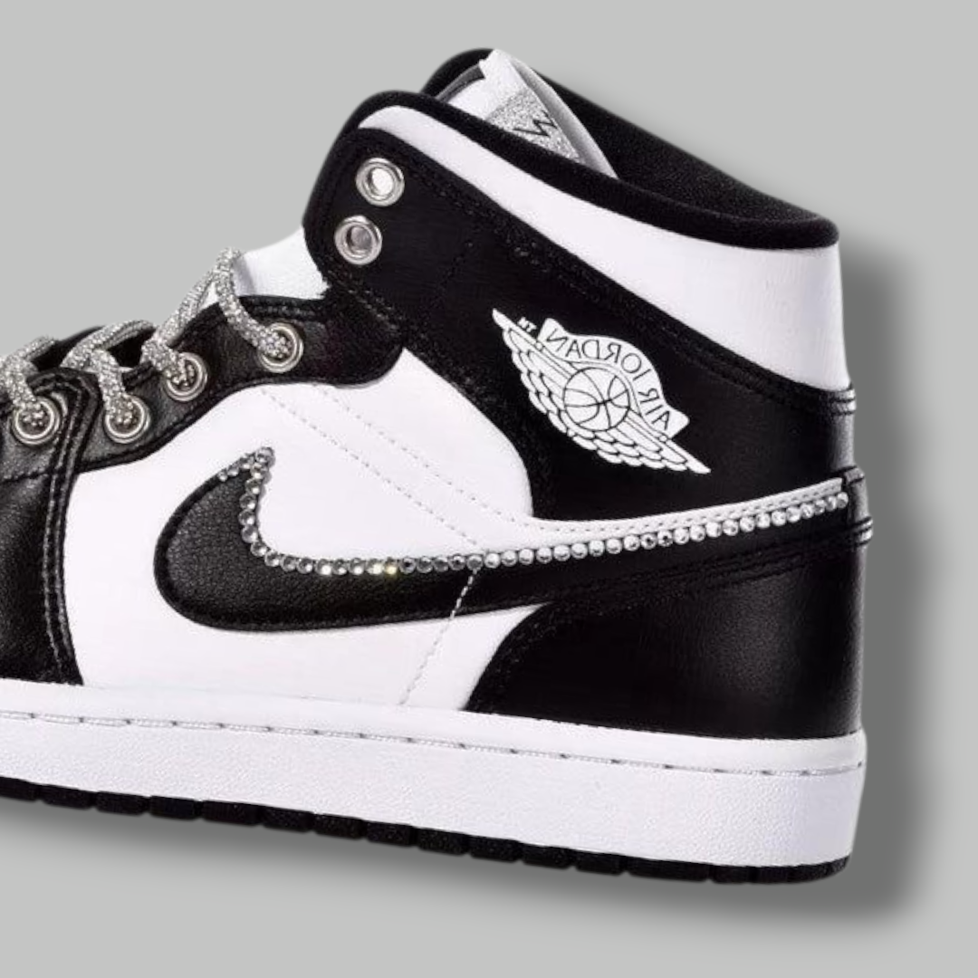 Custom Air Jordan 1 'Panda Swarovski'