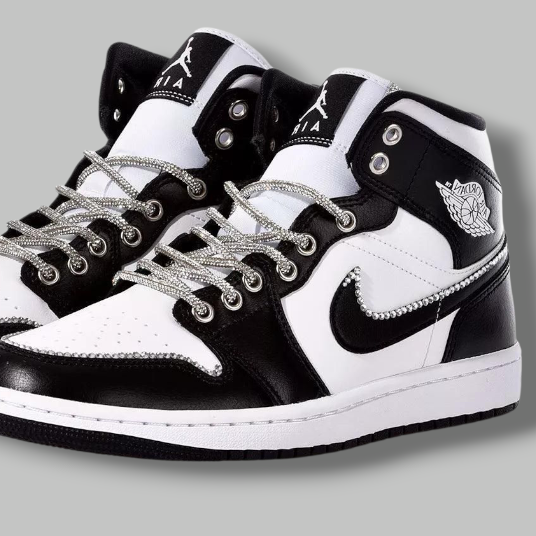 Custom Air Jordan 1 'Panda Swarovski'