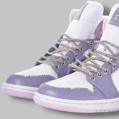Custom Air Jordan 1 'Violet Swarovski'