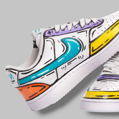 Custom Court Vision 'Marshmallow'