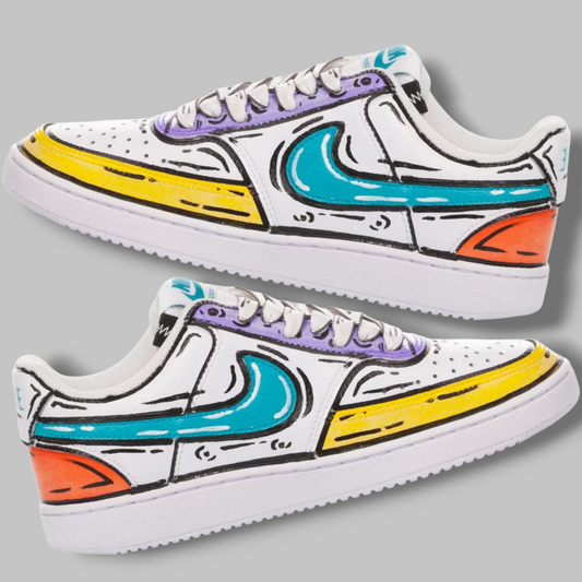 Custom Court Vision 'Marshmallow'